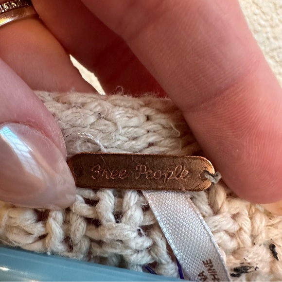 Free People Cream Knitted Sweater Size S - Picture 3 of 7